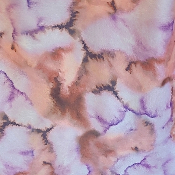 Dynamite Midi Tie Dye Satin Dress With Cutout/Tie Front Detail Size XXS - Picture 5 of 6